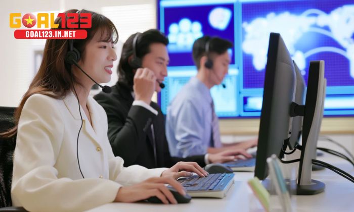 Nhân viên Goal123 hỗ trợ kịp thời